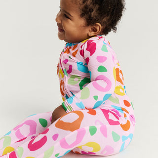 Bamboo Convertible Footie Romper - Luella (Leopard) Posh Peanut Size: 3-6 Months