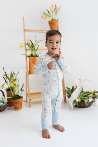Bamboo Convertible Footie Romper - Oliver Rabbit In My Jammers Size: 0-3 Months