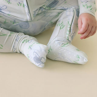 Bamboo Convertible Footie Romper - Paul (Sheep) Posh Peanut Size: Newborn