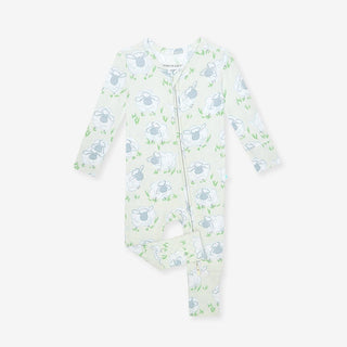 Bamboo Convertible Footie Romper - Paul (Sheep) Posh Peanut Size: Newborn