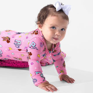 Bamboo Convertible Footie Romper - PAW Patrol: Varsity Baby & Toddler Sleepwear Bellabu Bear Size: 18-24 Months