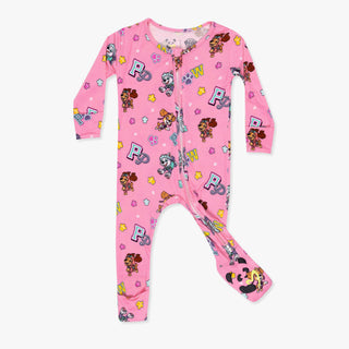 Bamboo Convertible Footie Romper - PAW Patrol: Varsity Baby & Toddler Sleepwear Bellabu Bear Size: 18-24 Months