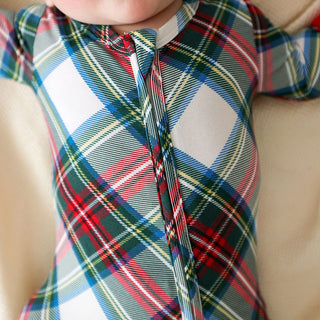 Bamboo Convertible Footie Romper - Portia Plaid
