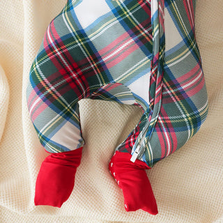Bamboo Convertible Footie Romper - Portia Plaid