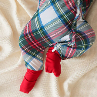 Bamboo Convertible Footie Romper - Portia Plaid
