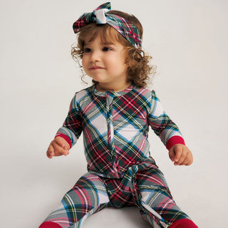 Bamboo Convertible Footie Romper - Portia Plaid