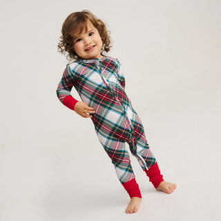 Bamboo Convertible Footie Romper - Portia Plaid