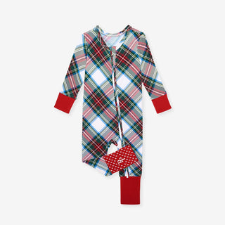 Bamboo Convertible Footie Romper - Portia Plaid