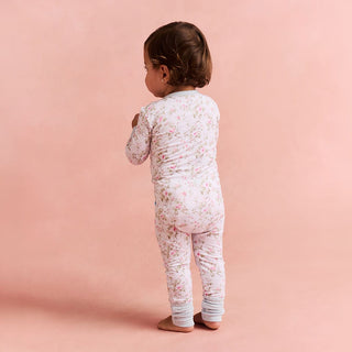 Bamboo Convertible Footie Romper - Riley (Floral) Posh Peanut Size: Newborn