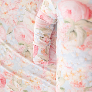 Bamboo Convertible Footie Romper - Rose Dreams (Floral) Posh Peanut Size: Newborn