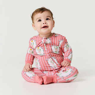 Bamboo Convertible Footie Romper - Sable (Nutcracker) Posh Peanut Size: 9-12 Months