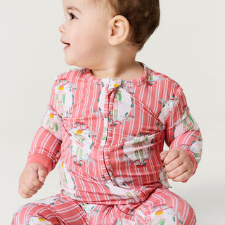 Bamboo Convertible Footie Romper - Sable (Nutcracker) Posh Peanut Size: 9-12 Months