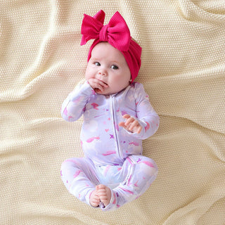 Bamboo Convertible Footie Romper - Thea (Unicorns) Posh Peanut Size: 0-3 Months