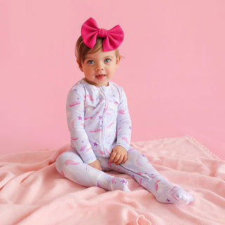 Bamboo Convertible Footie Romper - Thea (Unicorns) Posh Peanut Size: 0-3 Months