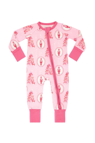 Bamboo Convertible Footie Romper - Wrapped in Bows In My Jammers