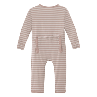 Bamboo Coverall with 2-Way Zipper - Blossom Breeze Stripe