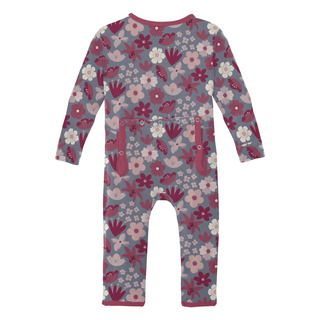 Bamboo Coverall with 2-Way Zipper - Moonlight Picture Day Floral