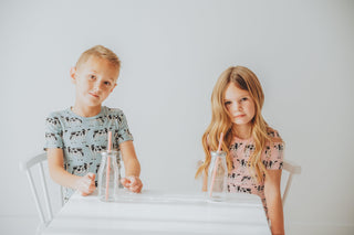 Bamboo Short Sleeve Pajama Set - Cake Pop Cows KicKee Pants Size: 2T