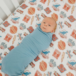 Premium Crib Sheet - Disney Pixar Bumper Stickers Copper Pearl Size: One Size