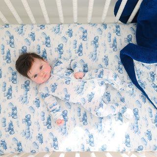 Bamboo Crib Sheet - Hudson (Tractor) Posh Peanut Size: One Size