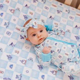 Premium Knit Fitted Crib Sheet - Monsters, Inc. Medley Copper Pearl Size: One Size