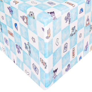 Premium Knit Fitted Crib Sheet - Monsters, Inc. Medley Copper Pearl Size: One Size