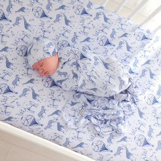 Bamboo Crib Sheet - Noah (Animals) Posh Peanut Size: One size