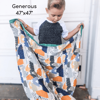 Faith Moves Mountains Luxury Double Sided Muslin Blanket The Little Rose Shop