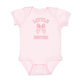 Little Sister Bow Short Sleeve Bodysuit - Baby GiftsSweet WinkSize: 03-6M