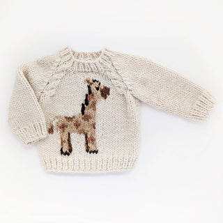 Long Sleeve Giraffe Sweater for Baby Huggalugs Size: 0-6 months