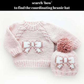 Bow Sweater for Baby & Toddler Girls Huggalugs Size: 6-12 months