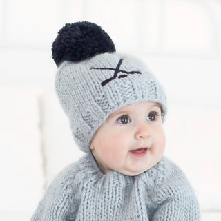 Hockey Beanie Hat for Baby & Kids - Ice Grey Huggalugs Size: S (0-6 months)