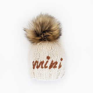 Mini Pecan Beanie Hat for Baby Huggalugs Size: XS (newborn)