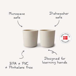 Dinnerware Cup, Set of 2 Dinnerware Mushie Color: Sage
