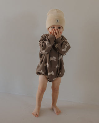 Sweatshirt Romper - Dirt Bike Romper forever french baby Size: Newborn
