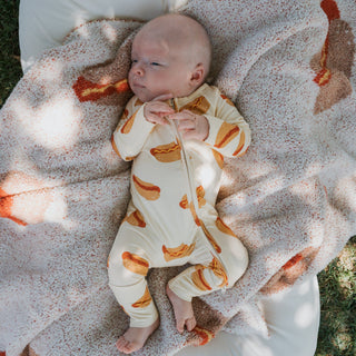 Plush Blanket | Hot Dogs forever french baby