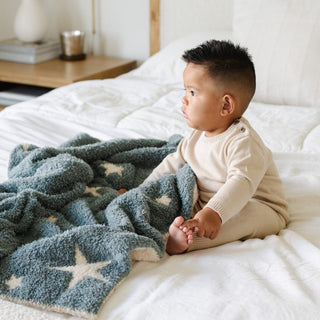 Double-Layer Bamboni® Receiving Blankets Saranoni Color: Nightfall Double Layer