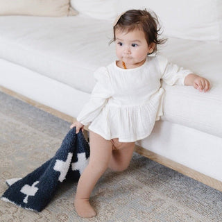 Double-Layer Bamboni® Receiving Blankets Saranoni Color: Pansy Double Layer