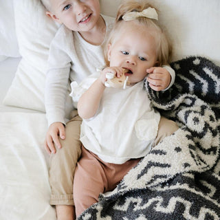 Double-Layer Bamboni® Receiving Blankets Saranoni Color: Pansy Double Layer