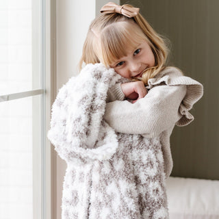Double-Layer Bamboni® Toddler Blankets Saranoni Color: Gray Leopard Double Layer