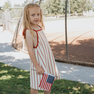 Knit Dress | Picnic Pinstripe forever french baby