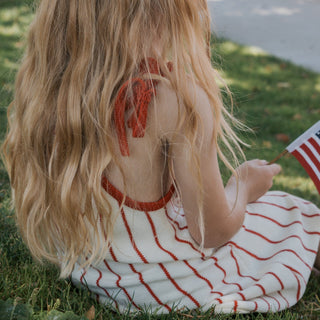Knit Dress | Picnic Pinstripe forever french baby