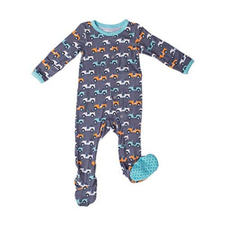 Bamboo Footie with Snaps - Boy Jeeps Kozi & Co. Size: 2T