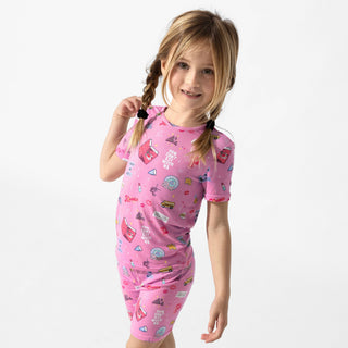 Bamboo Pajama Set with Shorts - Mean Girls: So Fetch Bellabu Bear Size: 18-24 Months