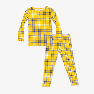 Bamboo Long Sleeve Pajama Set - Clueless Total Betty Plaid Bellabu Bear Size: 3T