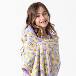 Bamboo Sherpa Blanket - Clueless As If! Bellabu Bear Size: 45 x 60 in