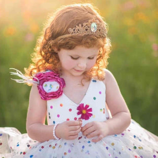 Bailey and Ava Mirror Mirror Princess Crown - Gold | Baby Riddle
