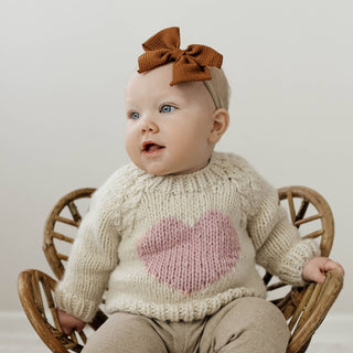 Sweetheart Crew Neck Sweater Baby & Toddler Huggalugs Size: 0-6 months