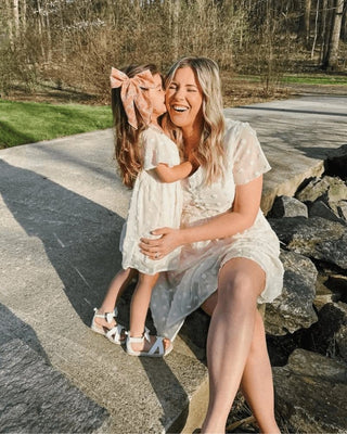 Eden Short Sleeve Dot Dress - IvoryDressesBailey's BlossomsSize: 0-3months
