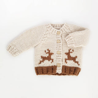 Oh Deer Cardigan Sweater Huggalugs Size: 0-6 months